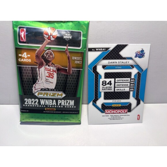 Dawn Staley Prizm Red Refractor & Sealed 4 WNBA Card Pack Sting South Carolina - Picture 2 of 3